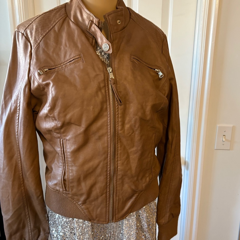 Ci Sono faux leather jacket Large